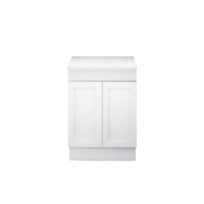 600-1500*450*820mm ABS Miami Matt White Shaker Plywood Freestanding Vanity With Kickboard
