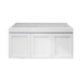 600-1200mm ABS Miami Matt White Shaker Plywood Wall Hung Vanity Cabinet - HD reno