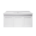 600-1200mm ABS Miami Matt White Shaker Plywood Wall Hung Vanity Cabinet - HD reno