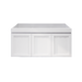 600-1200mm ABS Miami Matt White Shaker Plywood Wall Hung Vanity Cabinet - HD reno
