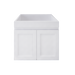 600-1200mm ABS Miami Matt White Shaker Plywood Wall Hung Vanity Cabinet - HD reno