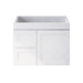 600-1200mm ABS Miami Matt White Shaker Plywood Wall Hung Vanity Cabinet - HD reno
