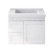 600-1200mm ABS Miami Matt White Shaker Plywood Wall Hung Vanity Cabinet - HD reno