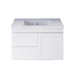 600-1200mm ABS Miami Matt White Shaker Plywood Wall Hung Vanity Cabinet - HD reno