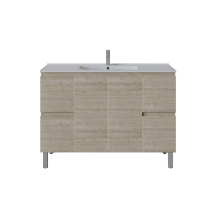 600-1800*460*880mm Poseidon Nordic Classic Oak Standard With Legs PVC Freestanding Vanity