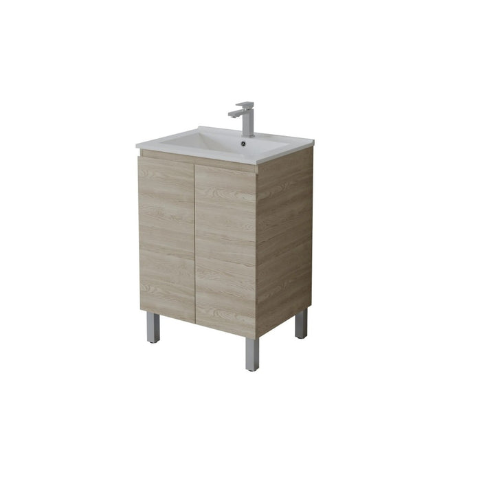 600-1800*460*880mm Poseidon Nordic Classic Oak Standard With Legs PVC Freestanding Vanity
