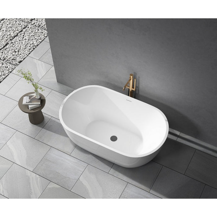 1690/1530/1400mm NOAH Egg Shape White Acrylic Freestanding Bathtub