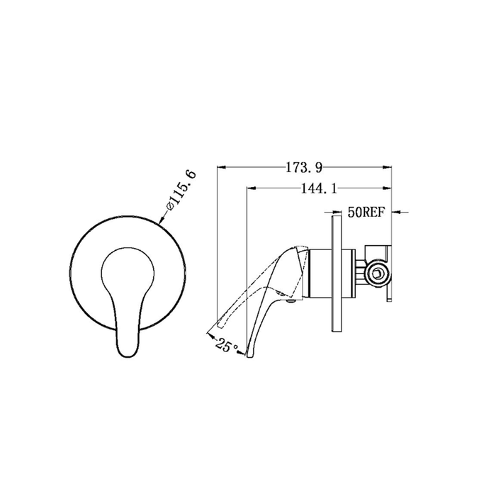 Nero Classic Shower Mixer Chrome