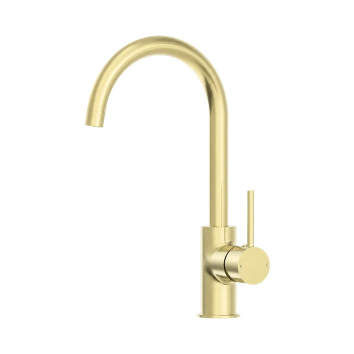 Nero Dolce Lead-Free DZR Brass Round Gooseneck Kitchen Mixer