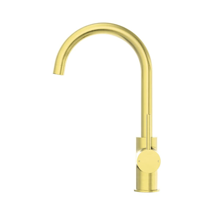 Nero Dolce Lead-Free DZR Brass Round Gooseneck Kitchen Mixer