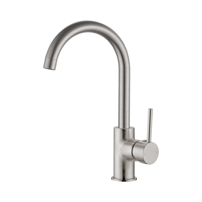 Nero Dolce Lead-Free DZR Brass Round Gooseneck Kitchen Mixer