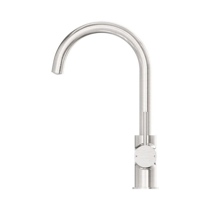 Nero Dolce Lead-Free DZR Brass Round Gooseneck Kitchen Mixer