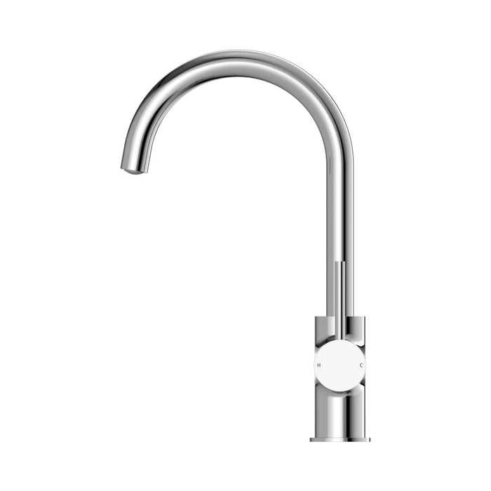Nero Dolce Lead-Free DZR Brass Round Gooseneck Kitchen Mixer