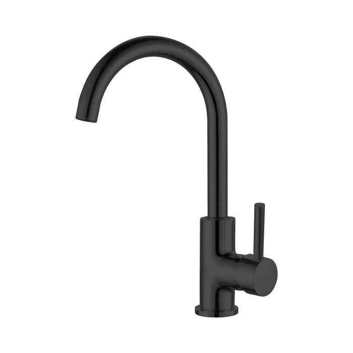 Nero Dolce Lead-Free DZR Brass Round Gooseneck Kitchen Mixer