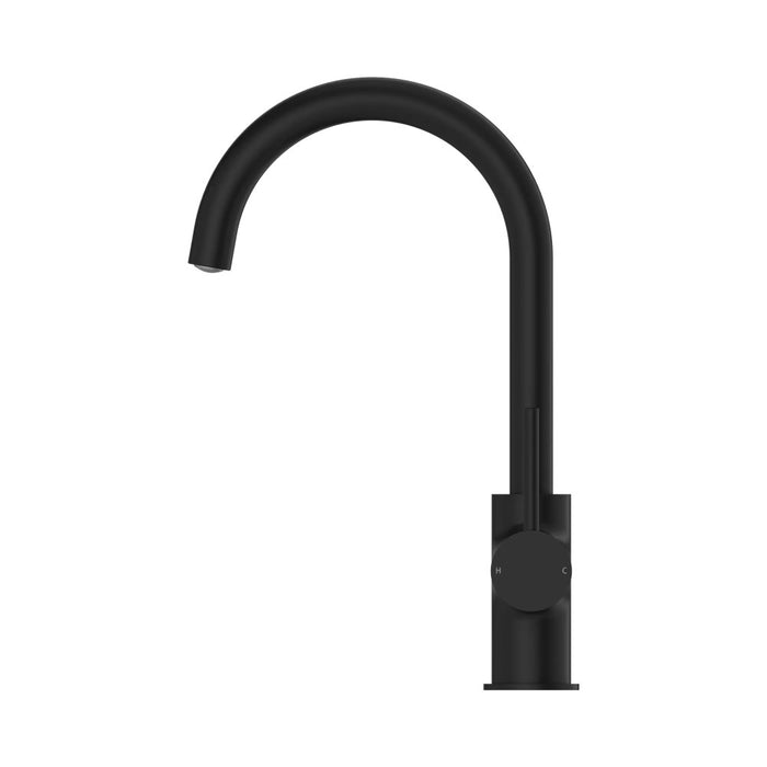 Nero Dolce Lead-Free DZR Brass Round Gooseneck Kitchen Mixer