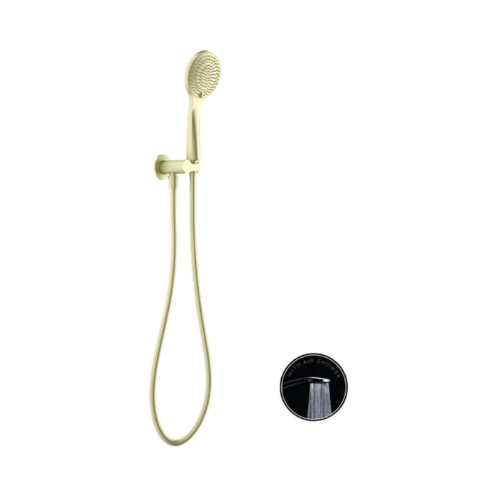 Nero Opal Round Brass Shower On Bracket With Air Shower