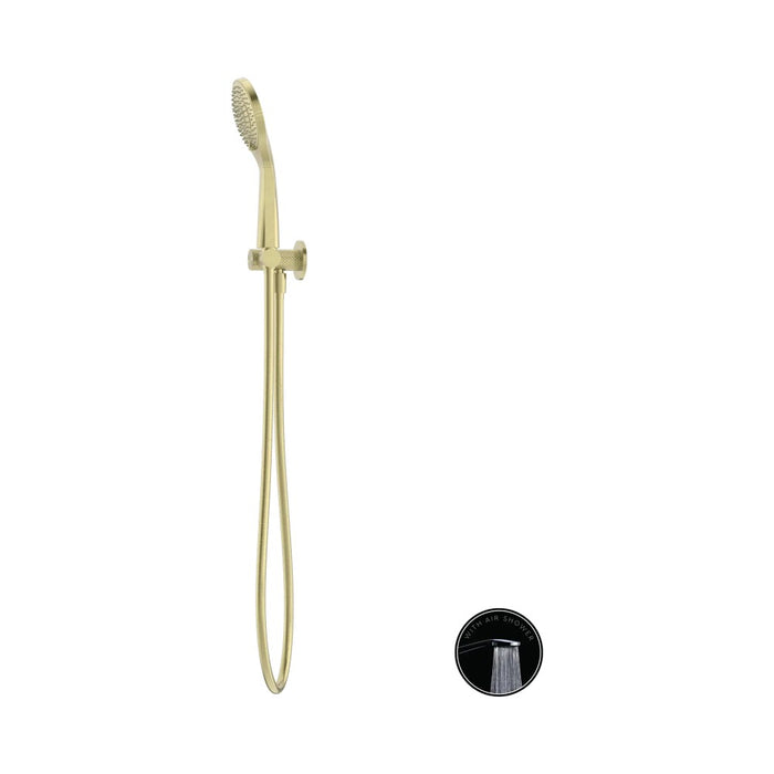Nero Opal Round Brass Shower On Bracket With Air Shower