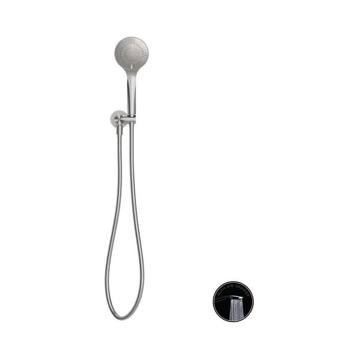 Nero Opal Round Brass Shower On Bracket With Air Shower
