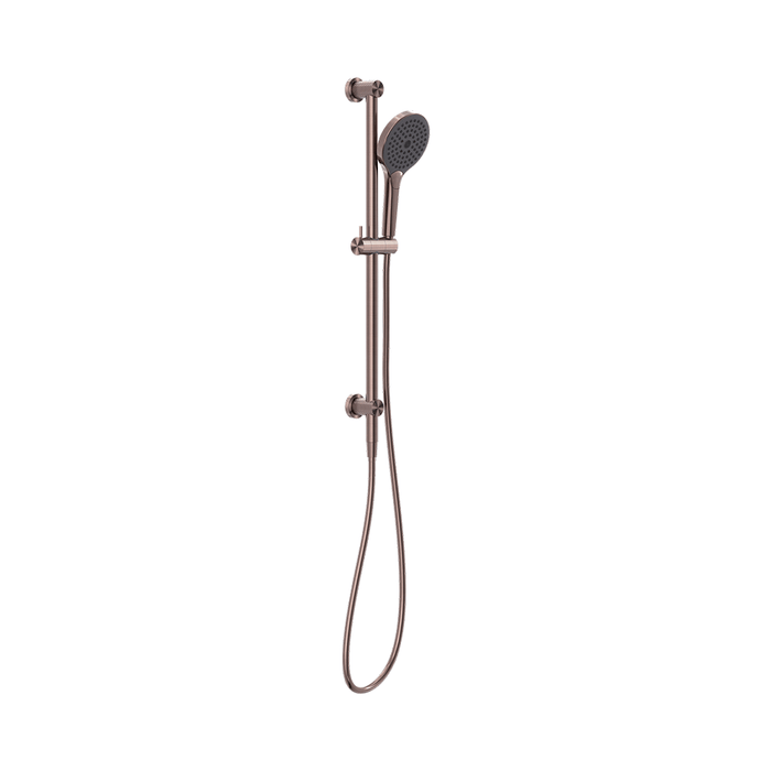 730mm Nero Opal Round Metal 3 Function One-Touch Cleaning Shower Rail With Air Shower II