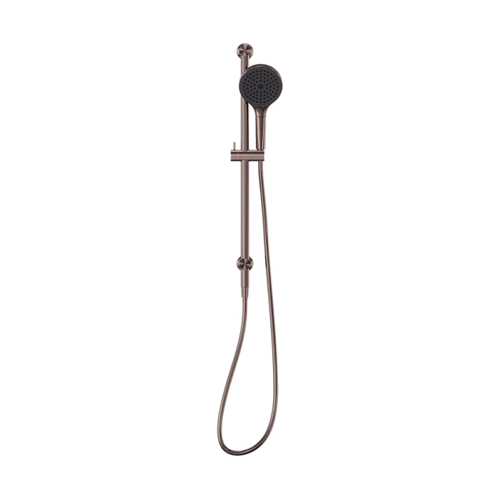730mm Nero Opal Round Metal 3 Function One-Touch Cleaning Shower Rail With Air Shower II