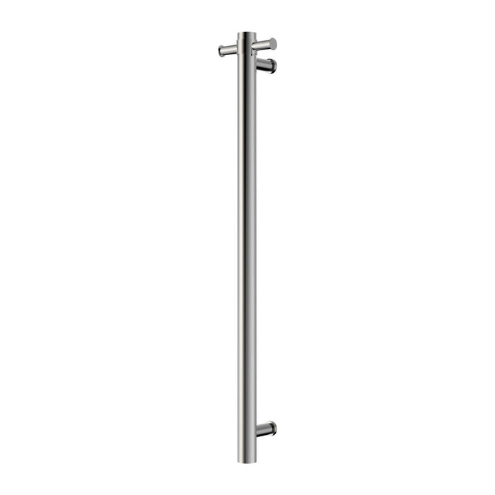 900mm Nero Mecca 304 Stainless Steel Vertical Single Heated Towel Rail