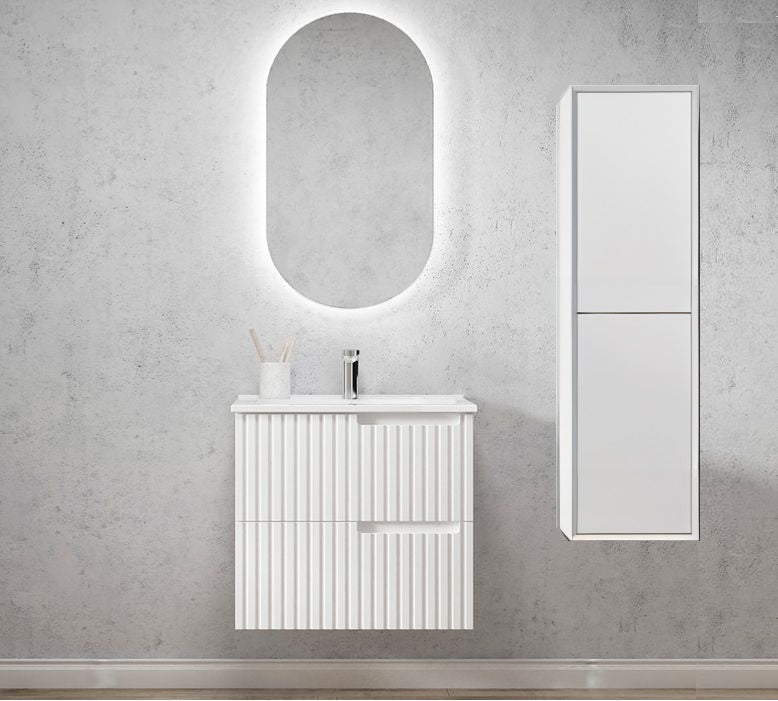 600mm otti Noosa Vanity Wall Hung Cabinet With Led Mirror and Tall Boy