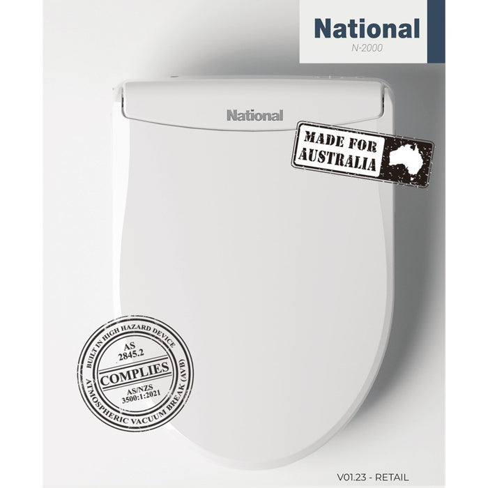 The Bidet Shop National N-2000 Ultra Slim Bidet - Remote Control