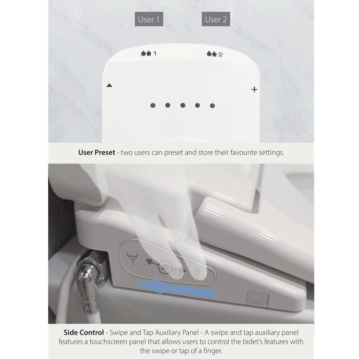 The Bidet Shop National N-2000 Ultra Slim Bidet - Remote Control
