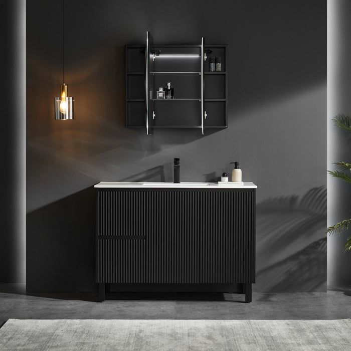 900/1200/1500mm Poseidon LED Olivia Oval Copper-free Polyurethane Shaving Cabinet
