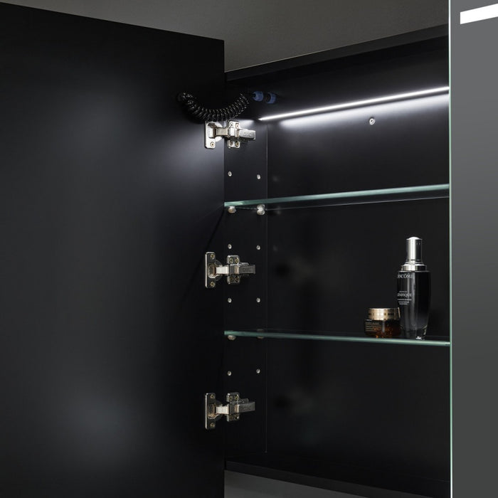 900/1200/1500mm Poseidon LED Olivia Oval Copper-free Polyurethane Shaving Cabinet