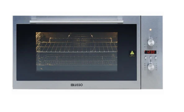 900mm Dilusso Stainless Steel Oven + Gas Cooktop + Rangehood Kitchen Appliance Package