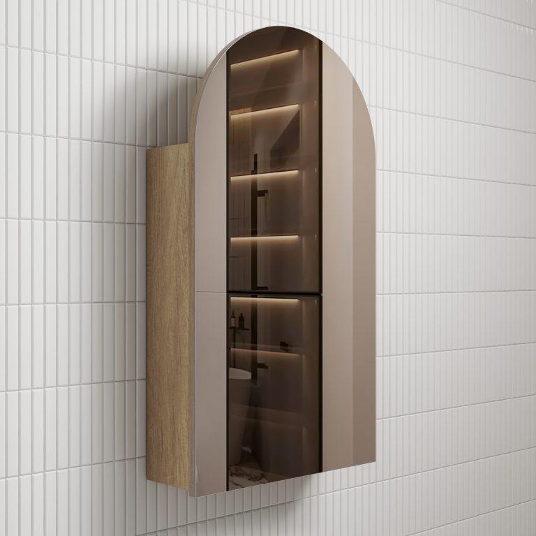 500*900*150mm Aulic Canterbury Copper-free Glass Arch Shaving Cabinet