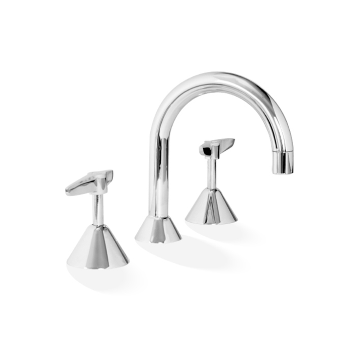 Kirra Lever Fixed Spout Basin Set Chrome Three-Piece Set