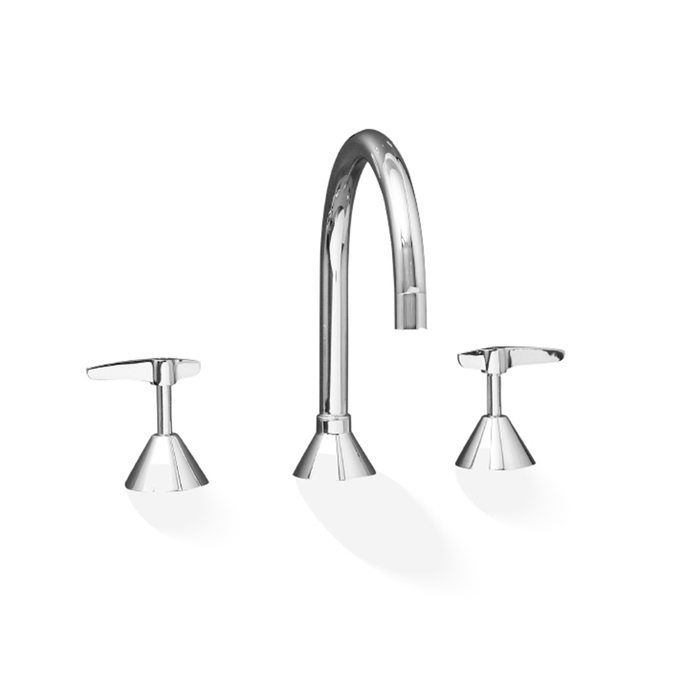 Kirra Lever Vanity Hob Sink Three-Piece Set Chrome Solid Brass