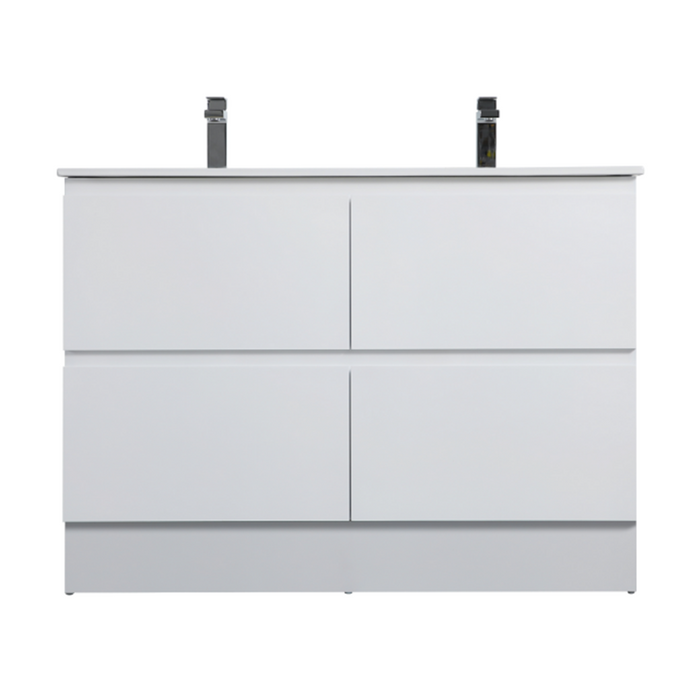 600-1500*460mm Riva White Freestanding With Kickboard Bathroom Vanity - Cabinet Only and Ceramic / Stone Top Available - HD reno