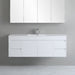 900-1800*460mm Bathroom Vanity Standard PVC Gloss White Wall Hung Vanity - HD reno