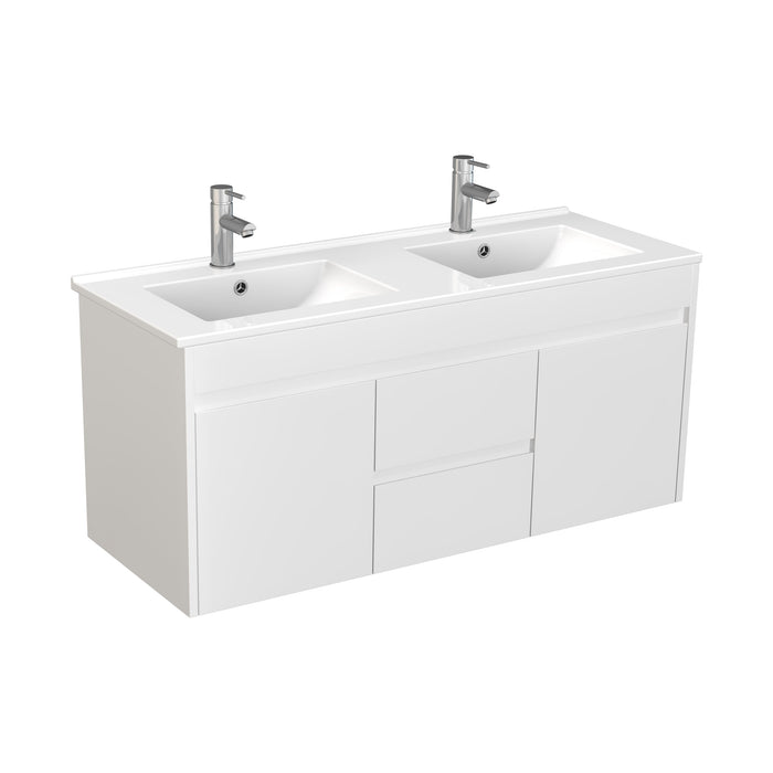 900-1800*460mm Bathroom Vanity Standard PVC Gloss White Wall Hung Vanity - HD reno