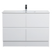 600-1500*460mm Riva White Freestanding With Kickboard Bathroom Vanity - Cabinet Only and Ceramic / Stone Top Available - HD reno