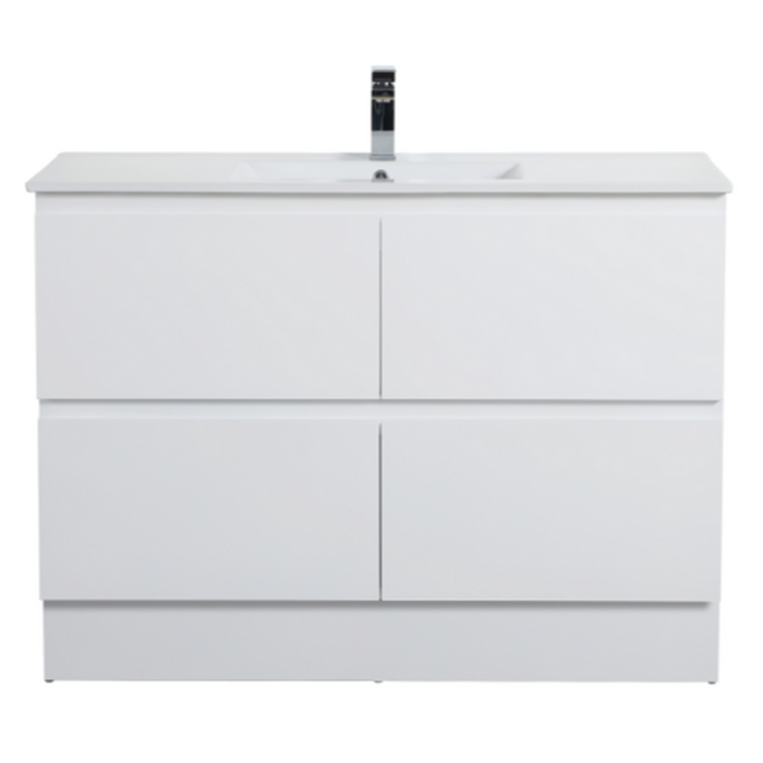 600-1500*460mm Riva White Freestanding With Kickboard Bathroom Vanity - Cabinet Only and Ceramic / Stone Top Available - HD reno