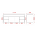 900-1800*460mm Bathroom Vanity Standard PVC Gloss White Wall Hung Vanity - HD reno