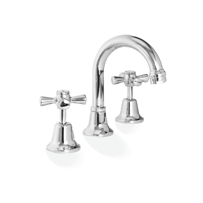 Mode Basin Set Chrome Three-Piece Set Brass