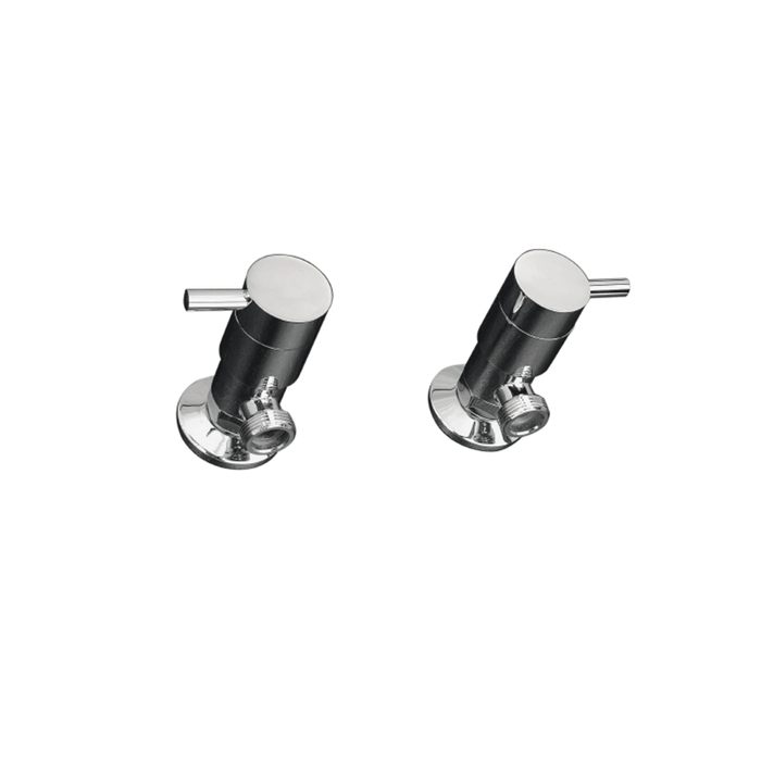 Elle Washing Machine Cocks Chrome Solid Brass