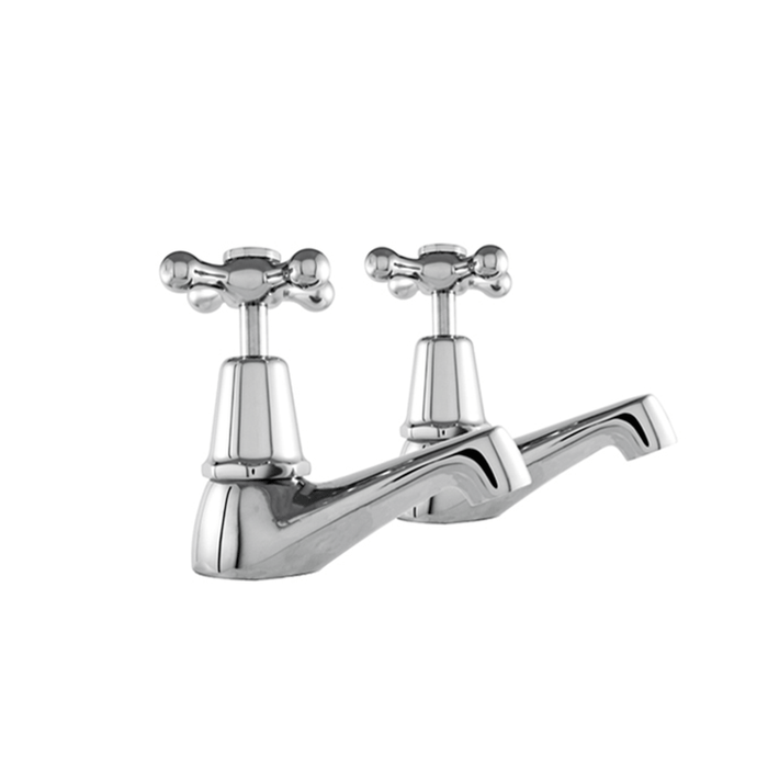 Entice Pillar Cocks Chrome Quality Brass