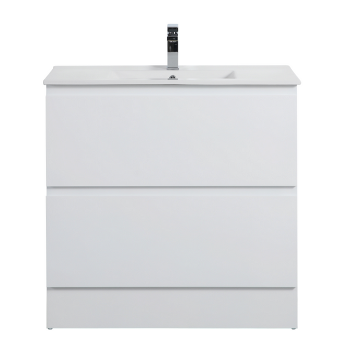 600-1500*460mm Riva White Freestanding With Kickboard Bathroom Vanity - Cabinet Only and Ceramic / Stone Top Available - HD reno
