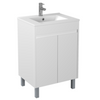 600-750*460mm Bathroom Vanity Standard PVC Gloss White Freestanding With Kickboard Vanity - HD reno