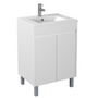 600-750*460mm Bathroom Vanity Standard PVC Gloss White Freestanding With Kickboard Vanity - HD reno