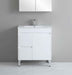 600-750*460mm Bathroom Vanity Standard PVC Gloss White Freestanding With Kickboard Vanity