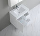 600-750*460mm Bathroom Vanity Standard PVC Gloss White Freestanding With Kickboard Vanity - HD reno