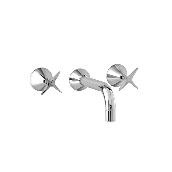 Kirra Spa/Bath Three-Piece Set Chrome Solid Brass
