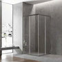 800-1200mm 6mm Thickness Standard Height 2000mm Covey Gun Metal SemiFrameless Corner Double Sliding Door Shower Screens